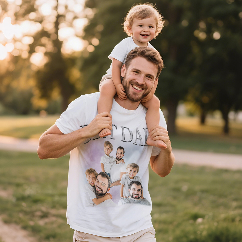 Dad Bootleg Shirt, Personalized Bootleg Shirt For Daddy's Birthday, Fathers Day Shirt, Best Dad Shirt, Dad Photo Shirt, Daddy Shirt From Son