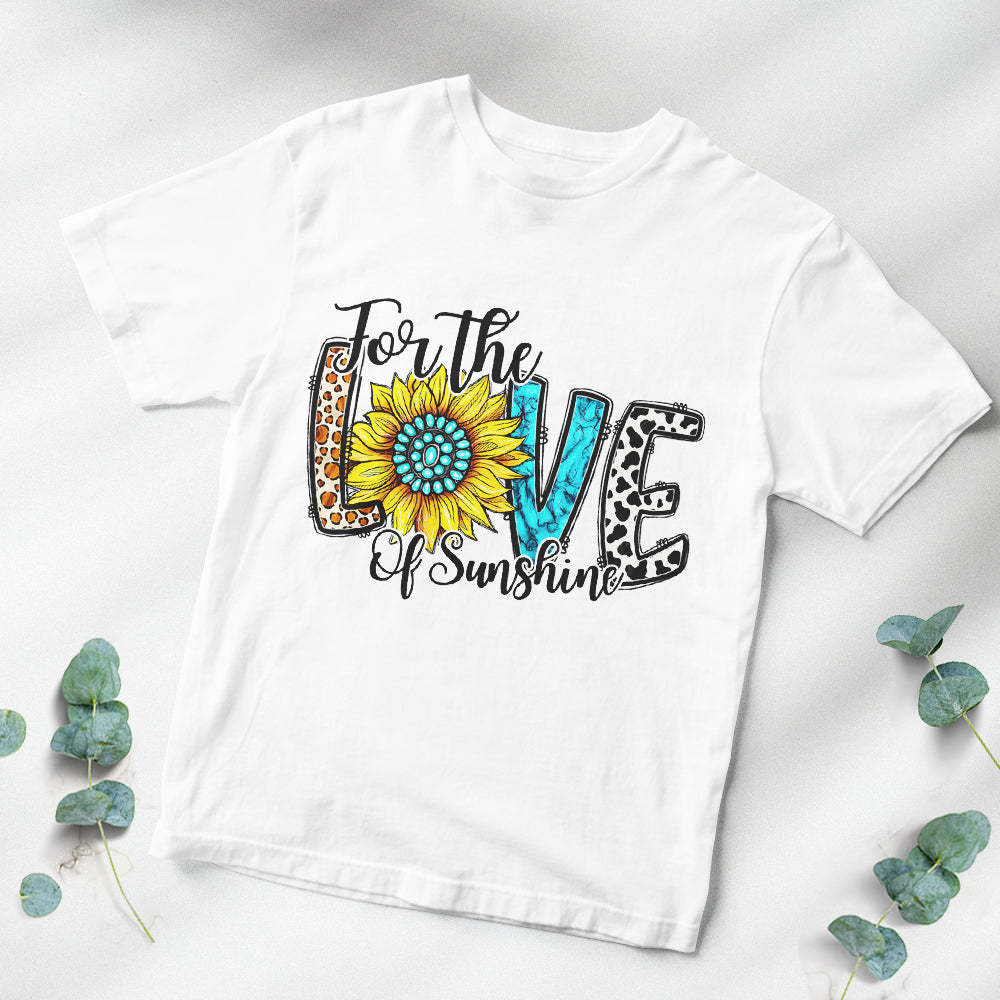 Colorful T-shirt for the Love of Sunshine Gift for Lover	 - FaceSocksUSA