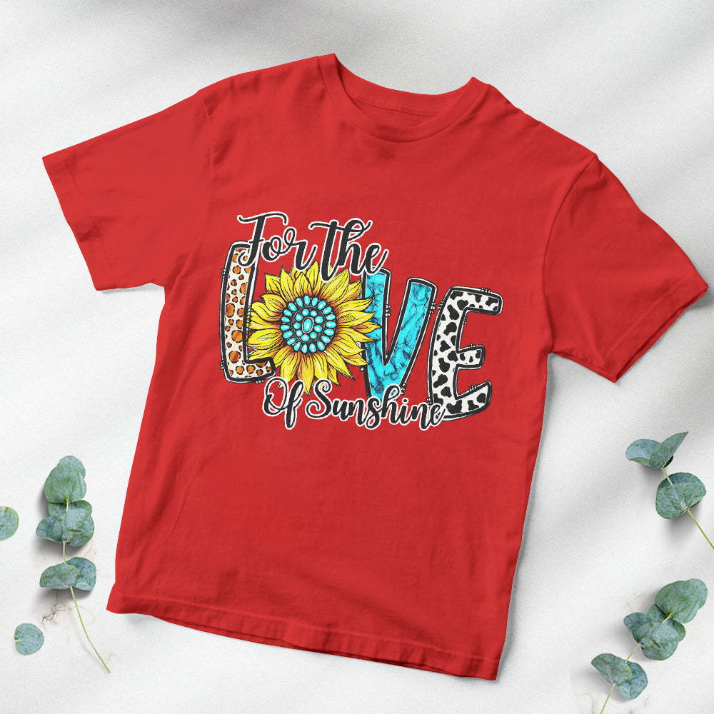 Colorful T-shirt for the Love of Sunshine Gift for Lover	 - FaceSocksUSA