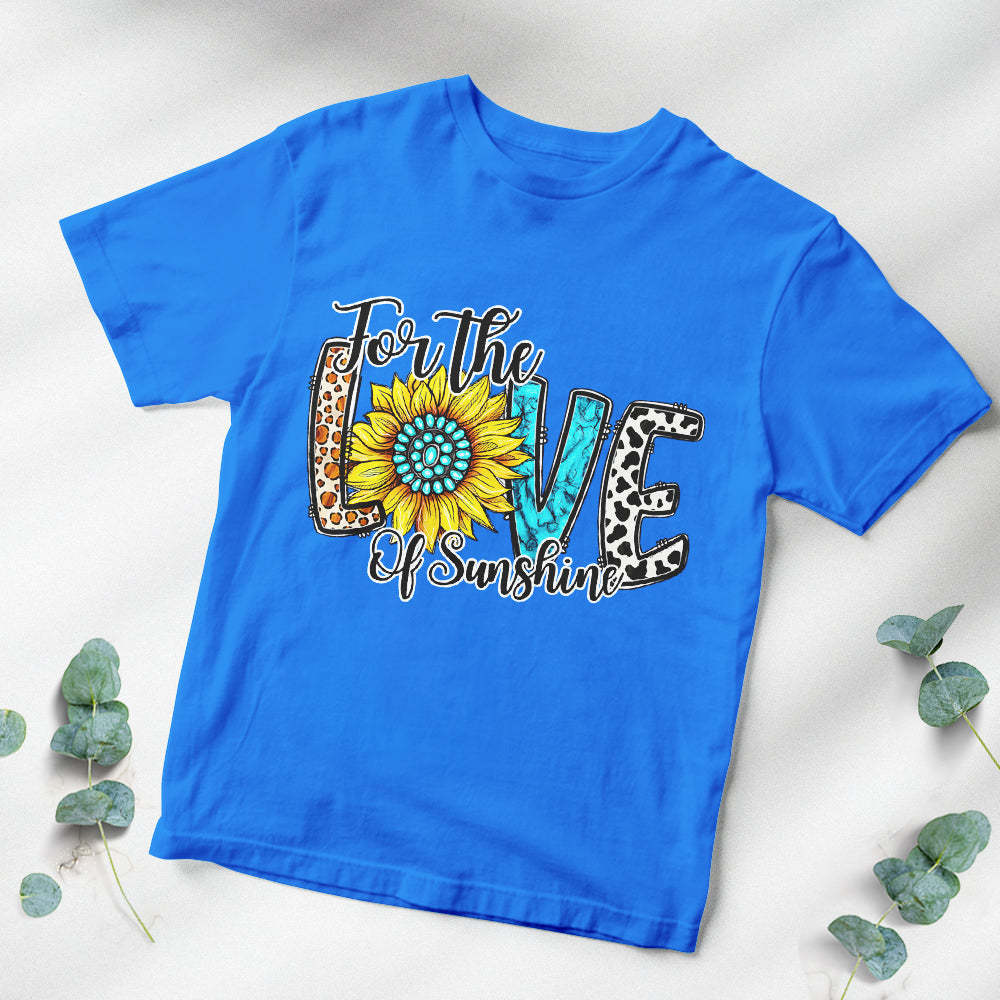 Colorful T-shirt for the Love of Sunshine Gift for Lover	 - FaceSocksUSA