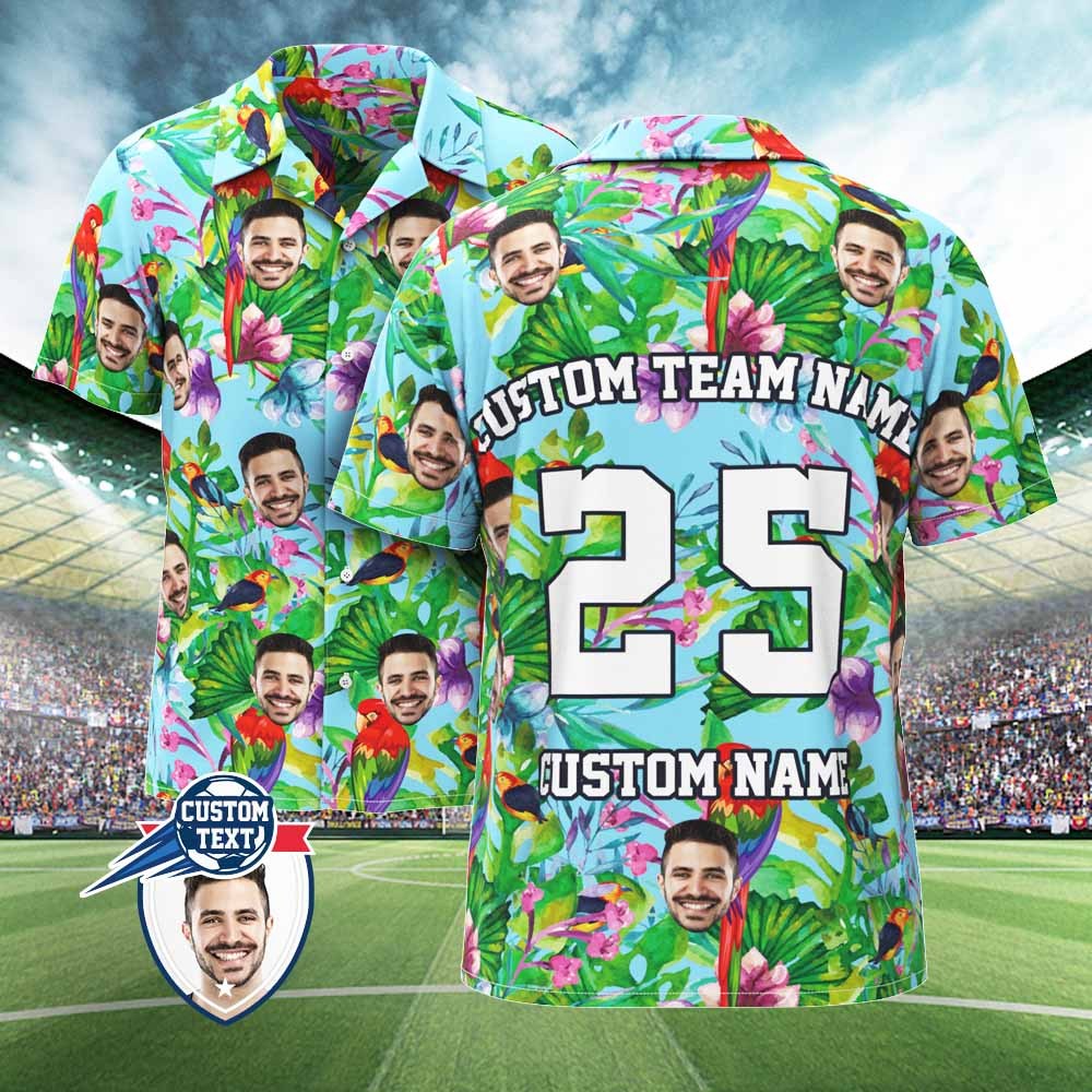 Custom Hawaiian Shirts for Fans Personalized Face and Text Hawaiian Shirt Gift for fans - Enjoy Summer Time - MyFaceBoxer