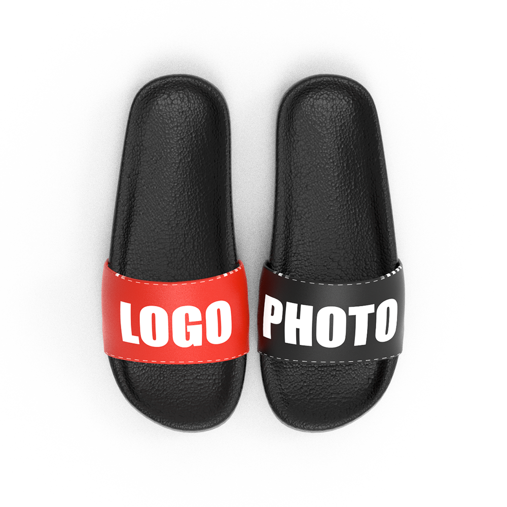 Custom Logo Photo Men's Slide Sandal - MyFaceBoxer