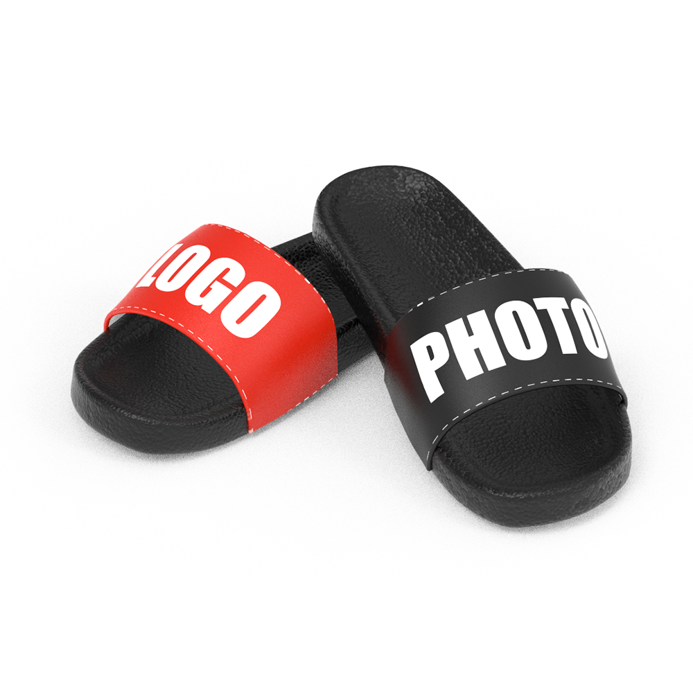 Custom Logo Photo Men's Slide Sandal - MyFaceBoxer