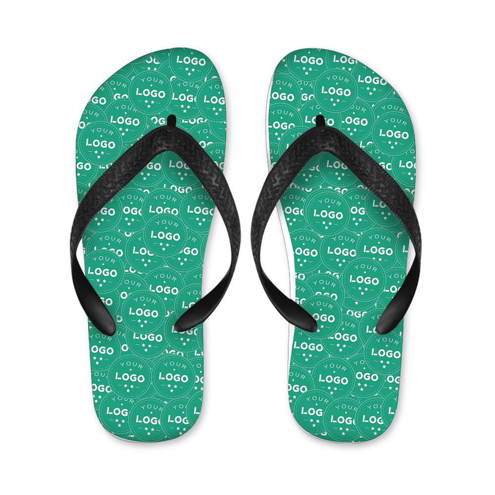 Custom Logo Photo Mash Photo Flip Flops - MyFaceBoxer