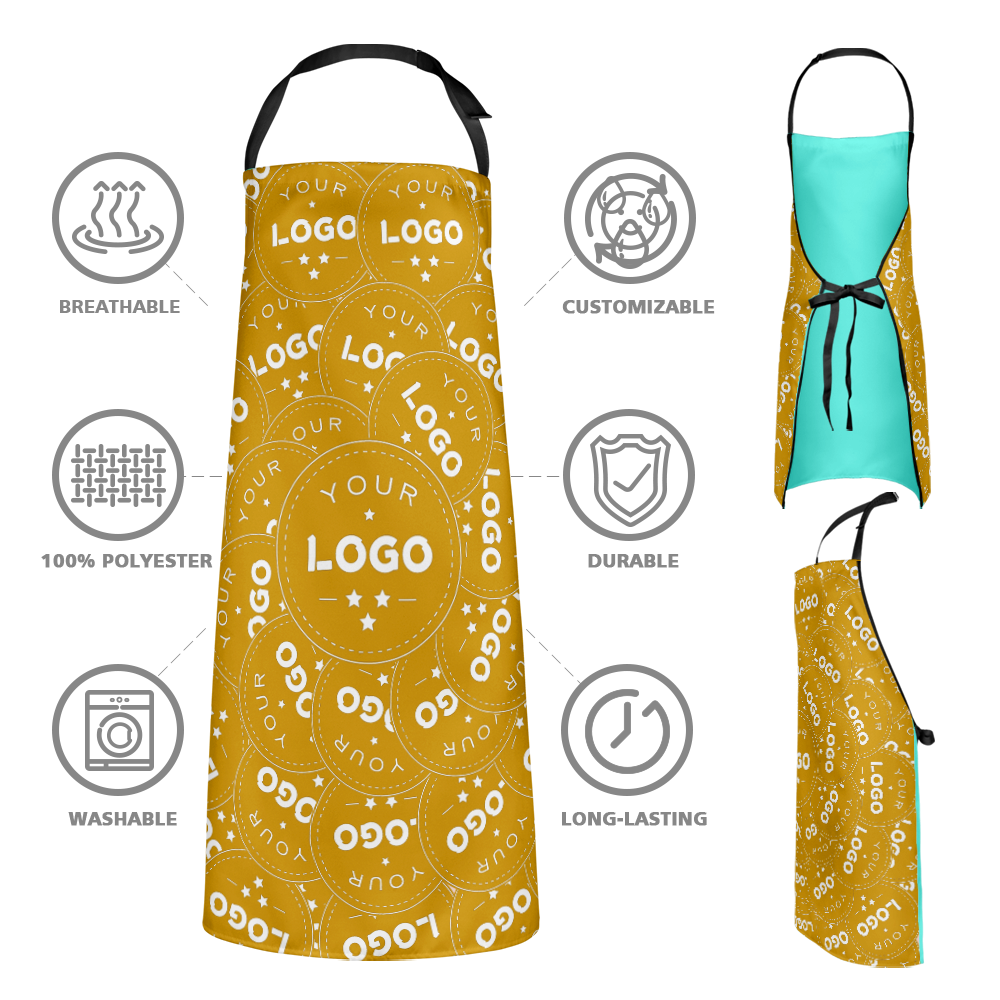 Custom Kitchen Apron With your Personalized Logo - MyFaceBoxer