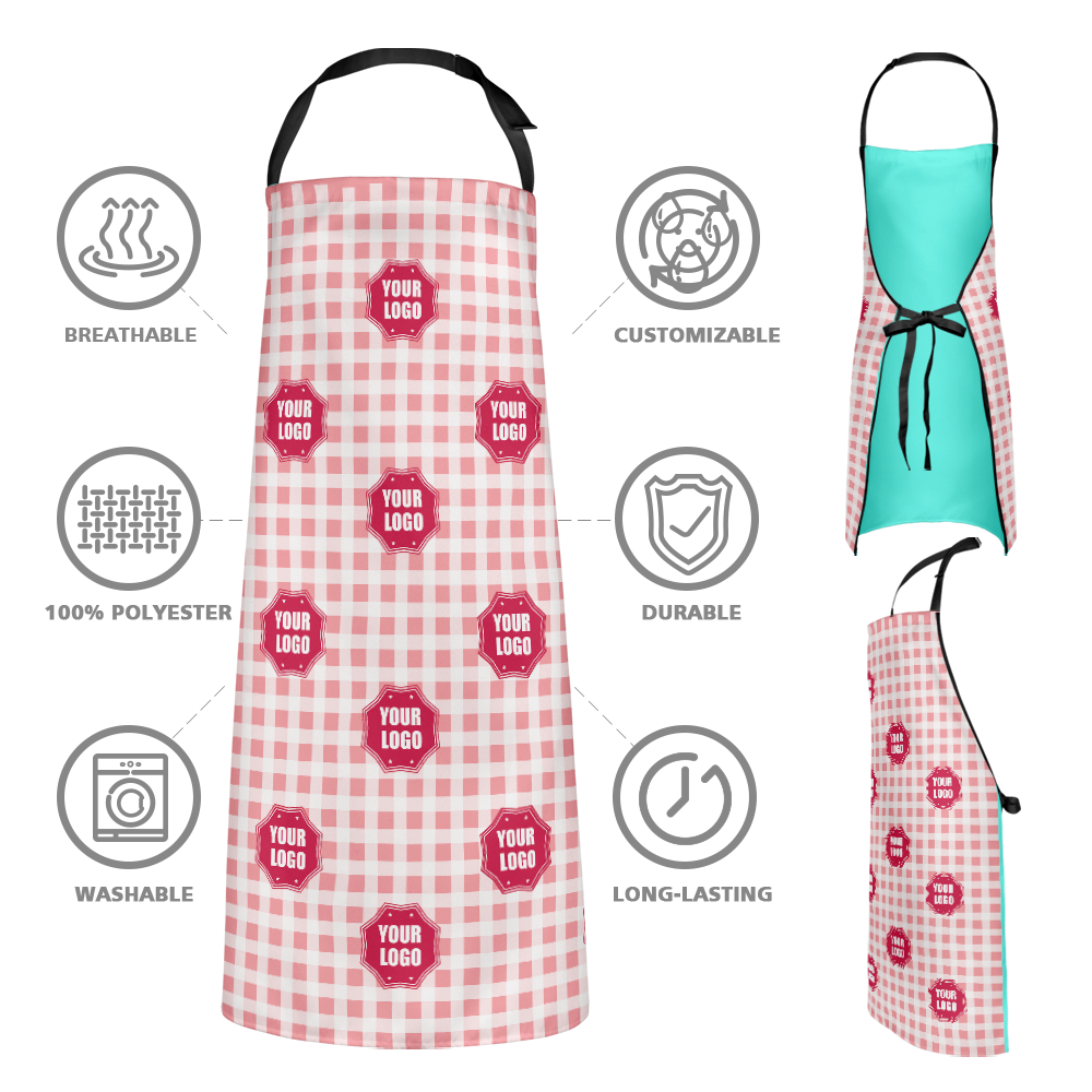 Custom Kitchen Apron With your Personalized Logo - Lattice Element - MyFaceBoxer
