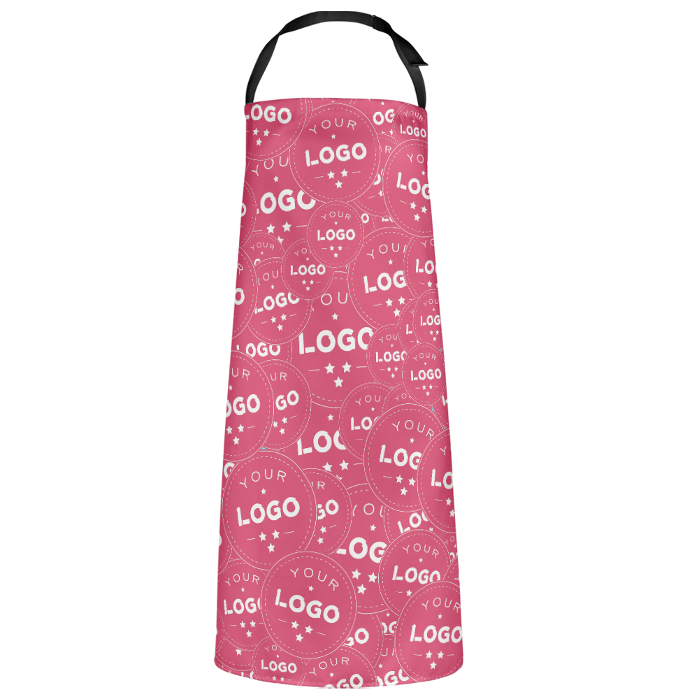 Custom Kitchen Apron With your Personalized Multiple Logo Full Coverage - MyFaceBoxer