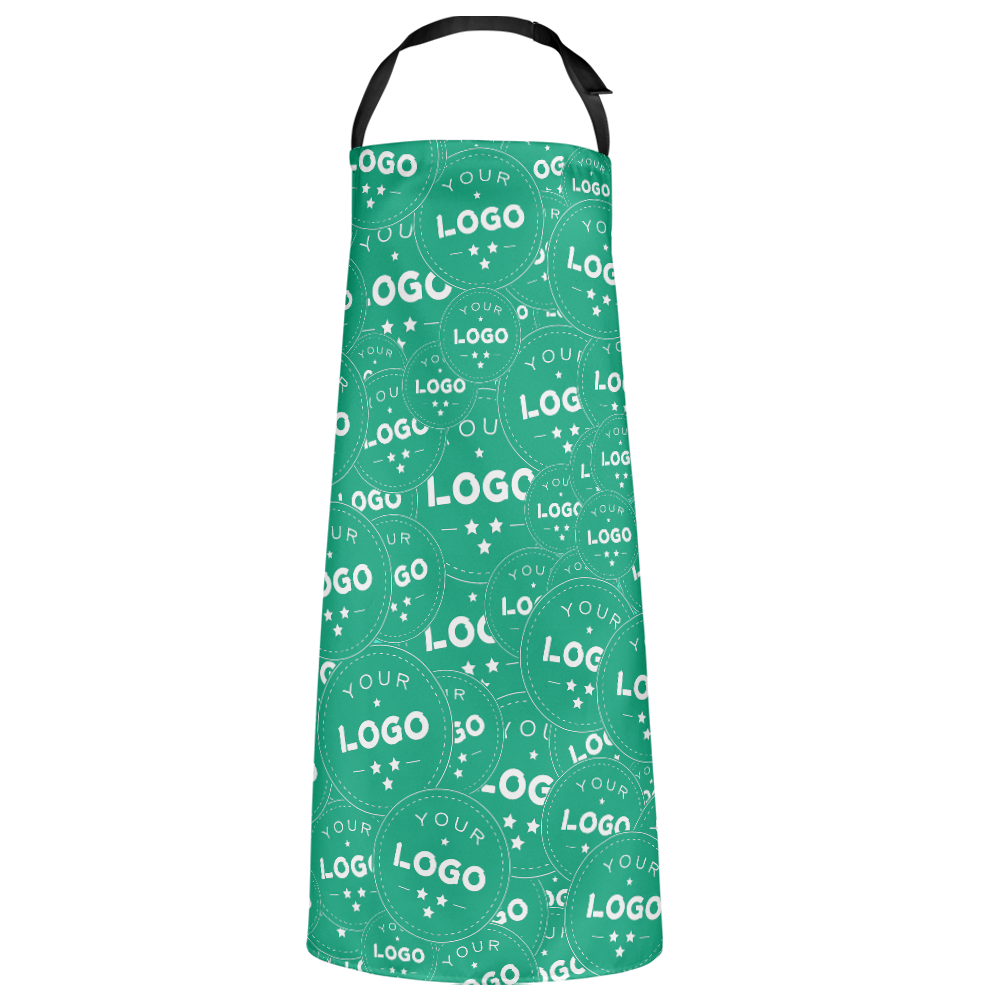 Custom Kitchen Apron With your Personalized Multiple Logo Full Coverage - MyFaceBoxer