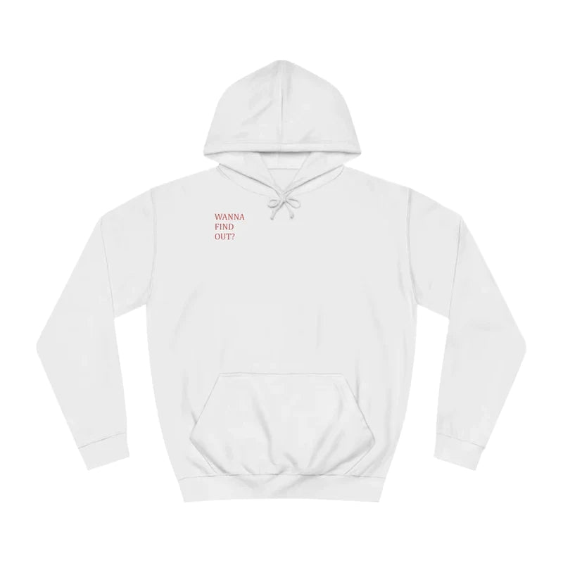Custom QR Code Sweatshirt Personalized Social Connection Hoodie with Text WANNA FOLLOW ME ? - MyFaceBoxer