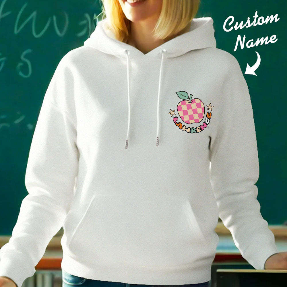 Personalized In My Teacher Era Hooded Sweatshirt Teacher Custom Name Hooded Sweatshirt Back to School Gifts - MyFaceBoxer