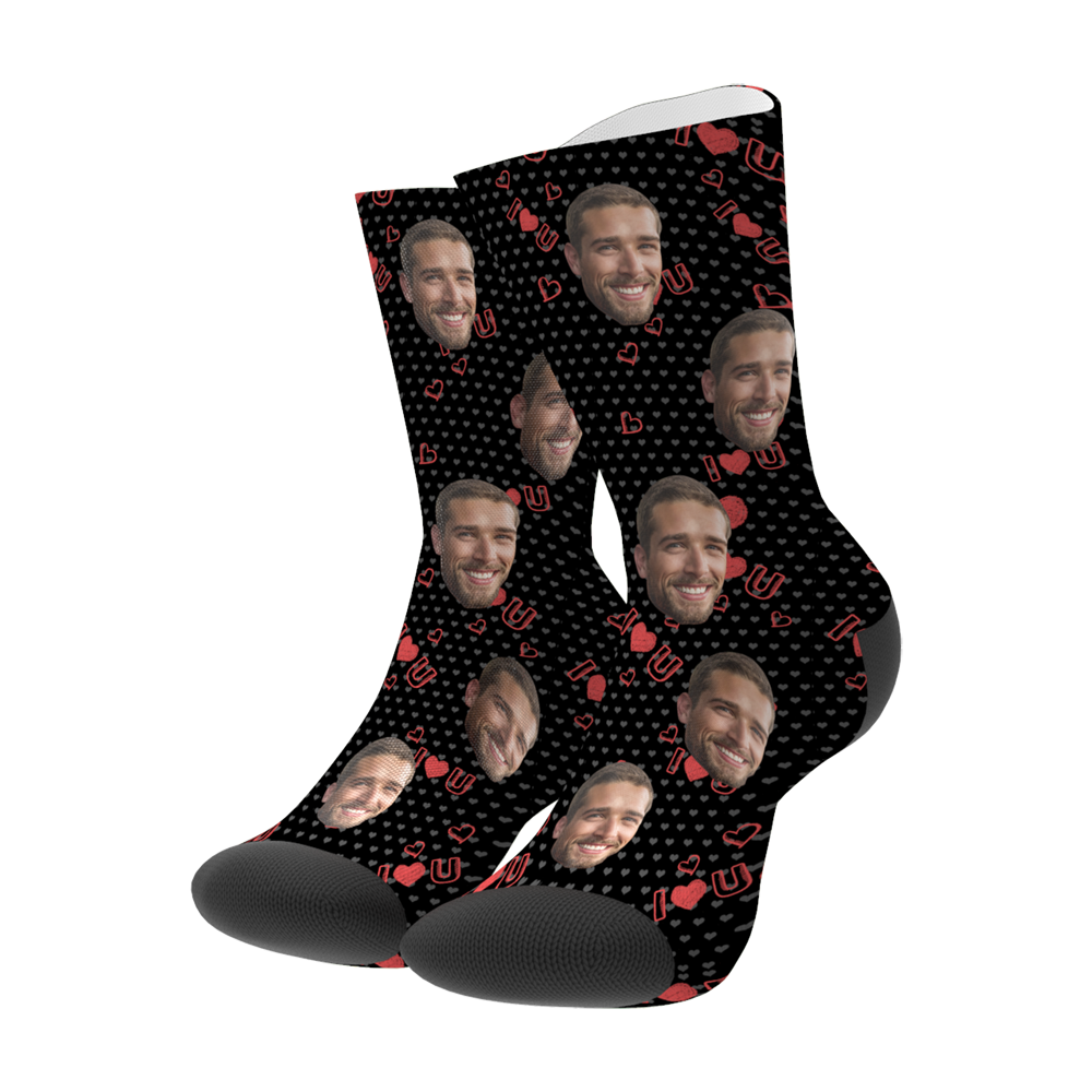 Custom Love Crew Socks - MyFaceBoxer