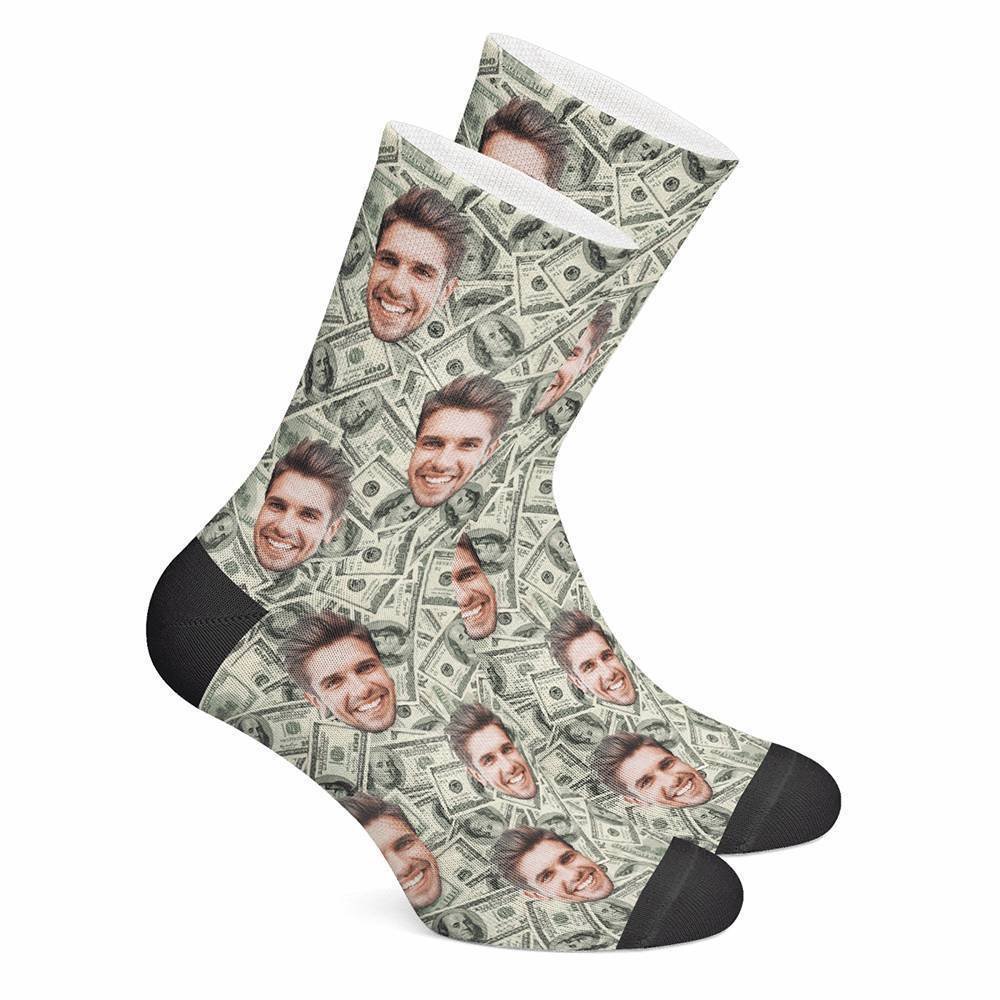 Custom Money Crew Socks - MyFaceBoxer