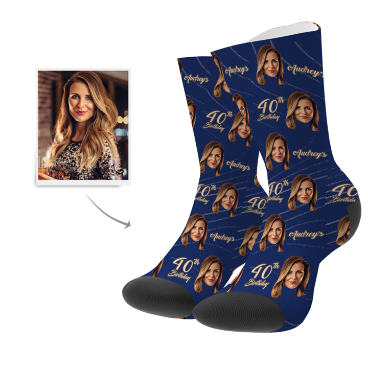 Face On Crew Socks, Custom Birthday Crew Socks Gifts - MyFaceBoxer