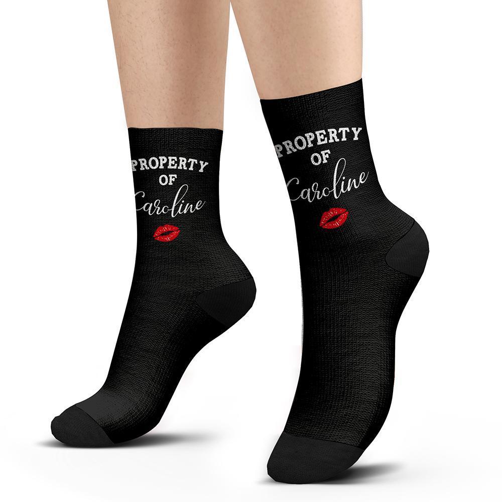 Custom Property of Socks With Your Name - HOT - MyFaceBoxer