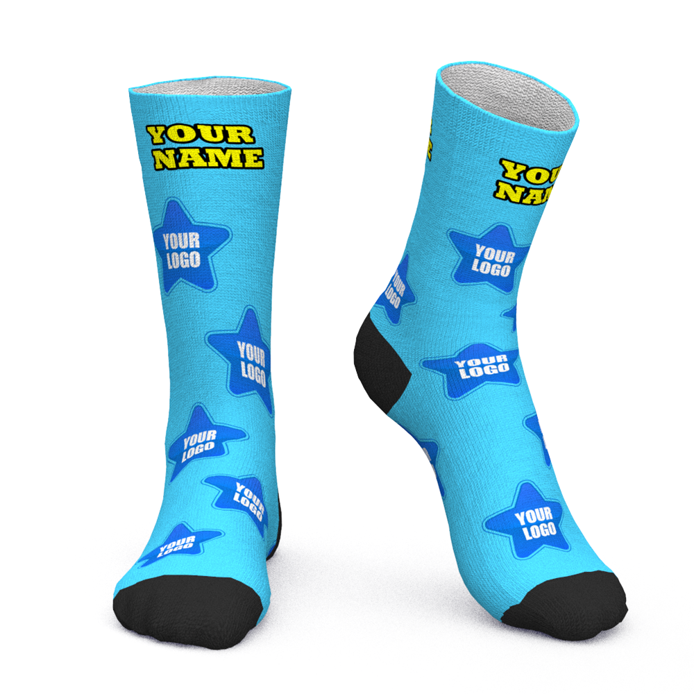 Custom Face Socks Add Logo And Name Personalized Gifts For Your Clients - MyFaceBoxer