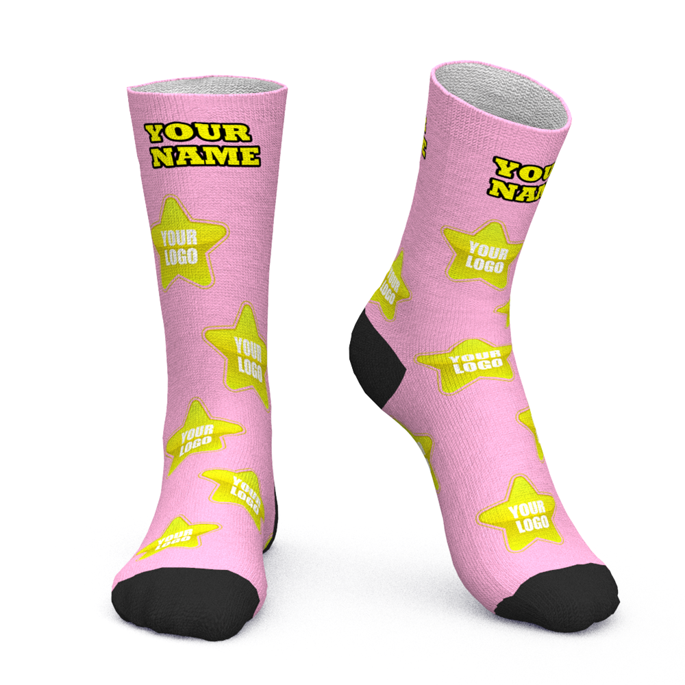 Custom Face Socks Add Logo And Name Personalized Gifts For Your Clients - MyFaceBoxer