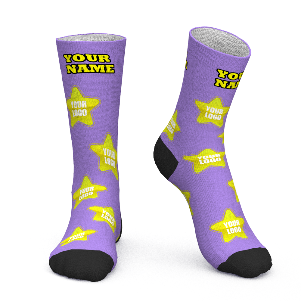 Custom Face Socks Add Logo And Name Personalized Gifts For Your Clients - MyFaceBoxer