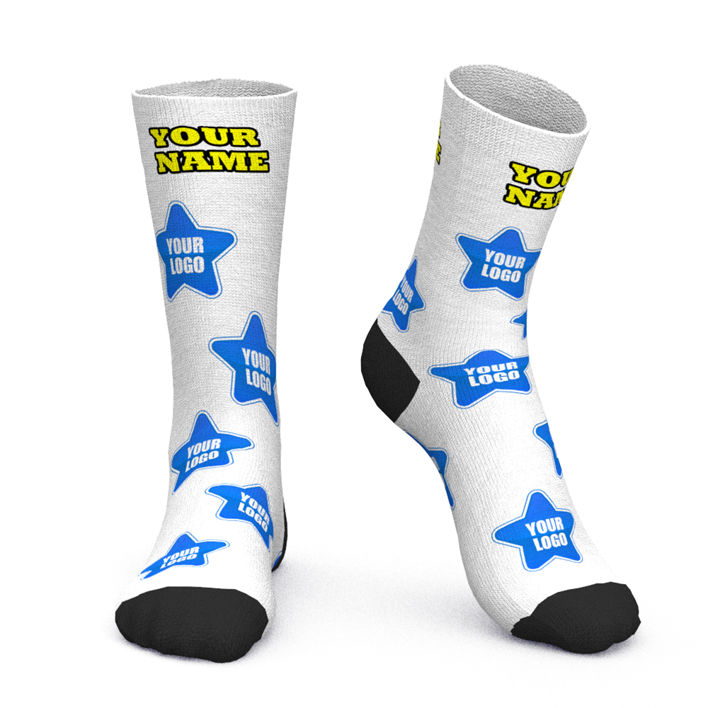 Custom Face Socks Add Logo And Name Personalized Gifts For Your Clients - MyFaceBoxer