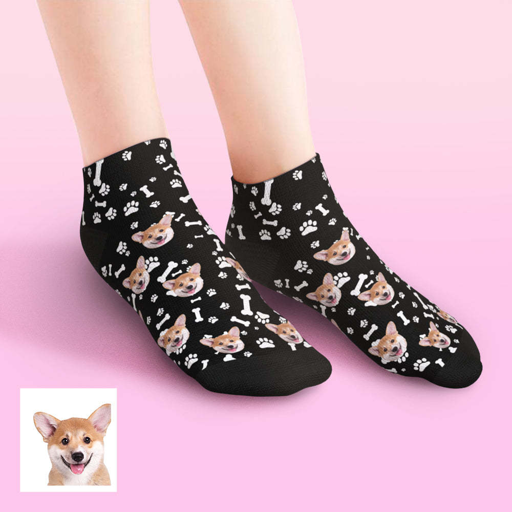 Custom Low cut Ankle Socks Dog - MyFaceBoxer