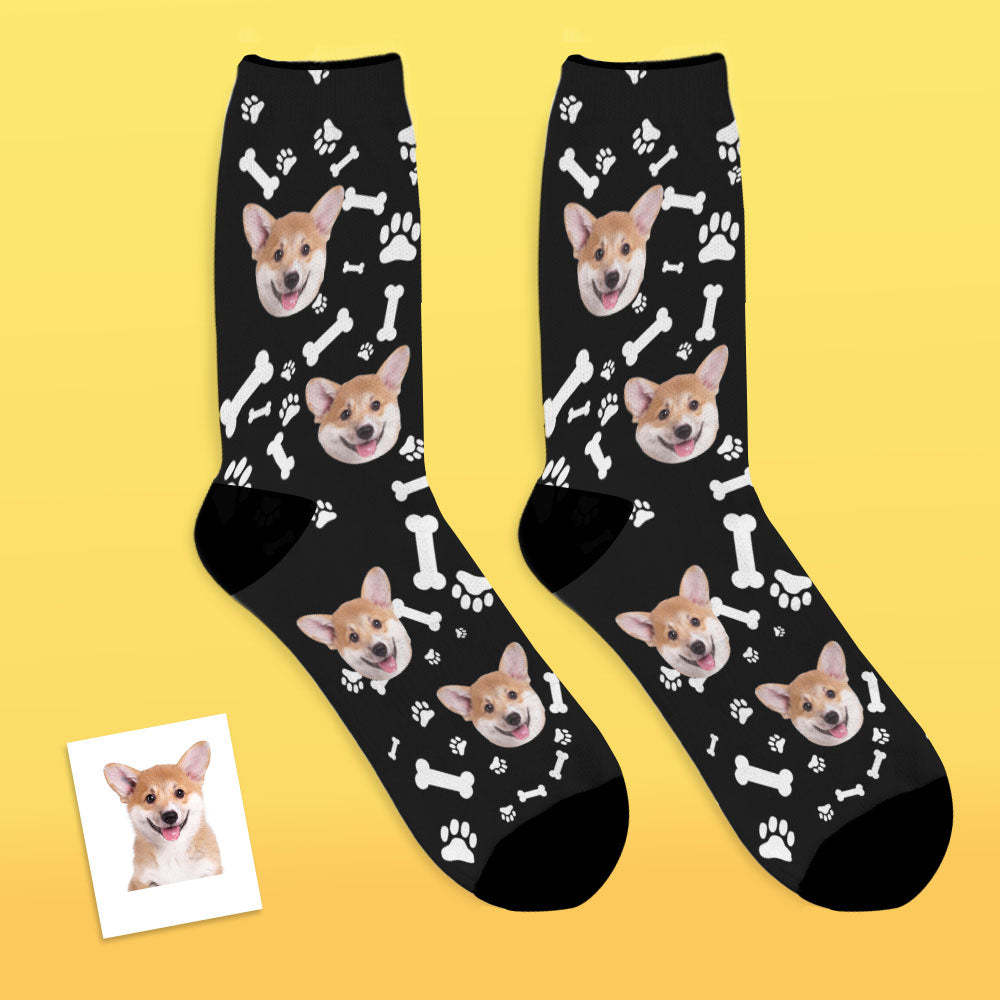 Custom Crew Socks With Dog Face Gifts For Pet Lover - MyFaceBoxer