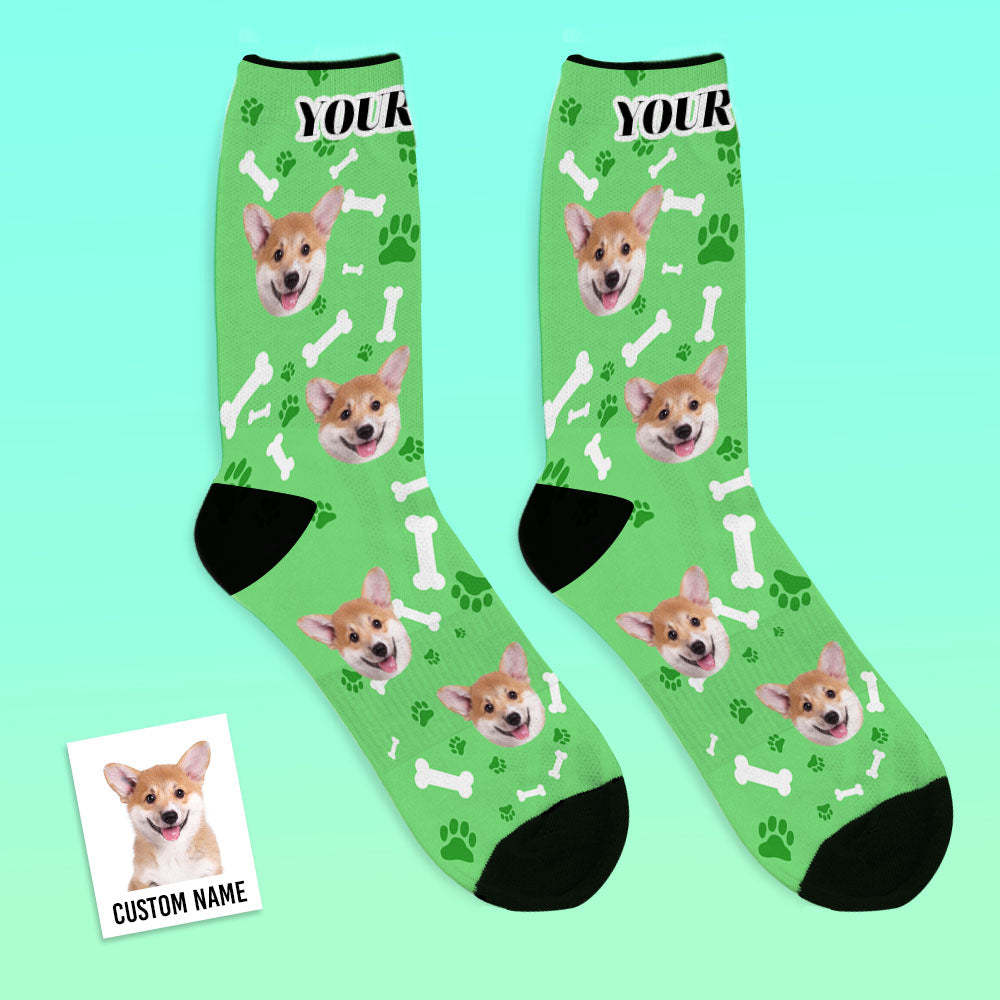 Custom Crew Socks With Dog Face Gifts For Pet Lover - MyFaceBoxer