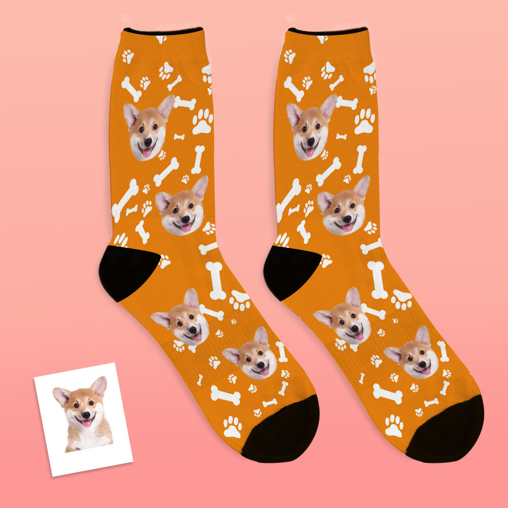 Custom Crew Socks With Dog Face Gifts For Pet Lover - MyFaceBoxer