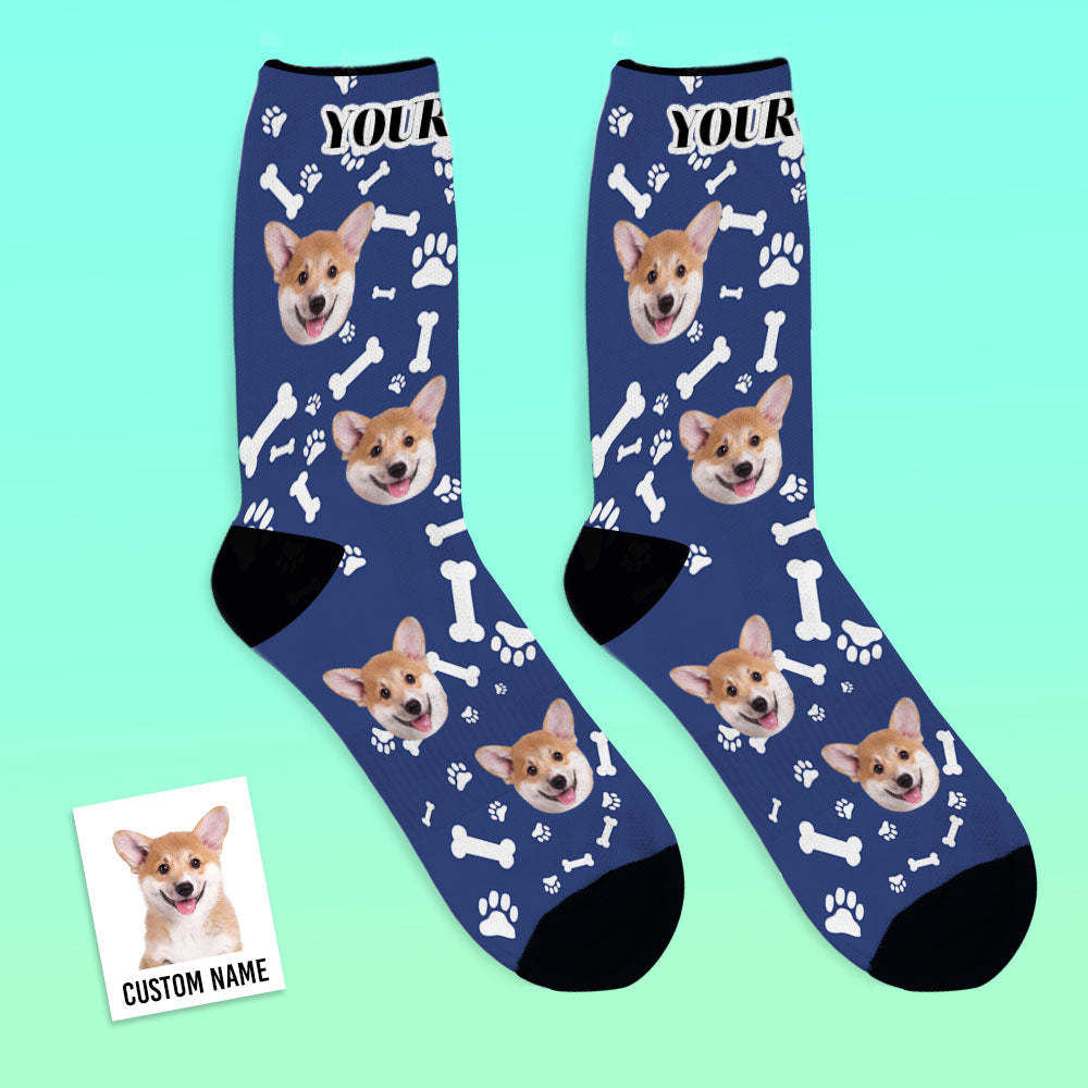 Custom Crew Socks With Dog Face Gifts For Pet Lover - MyFaceBoxer