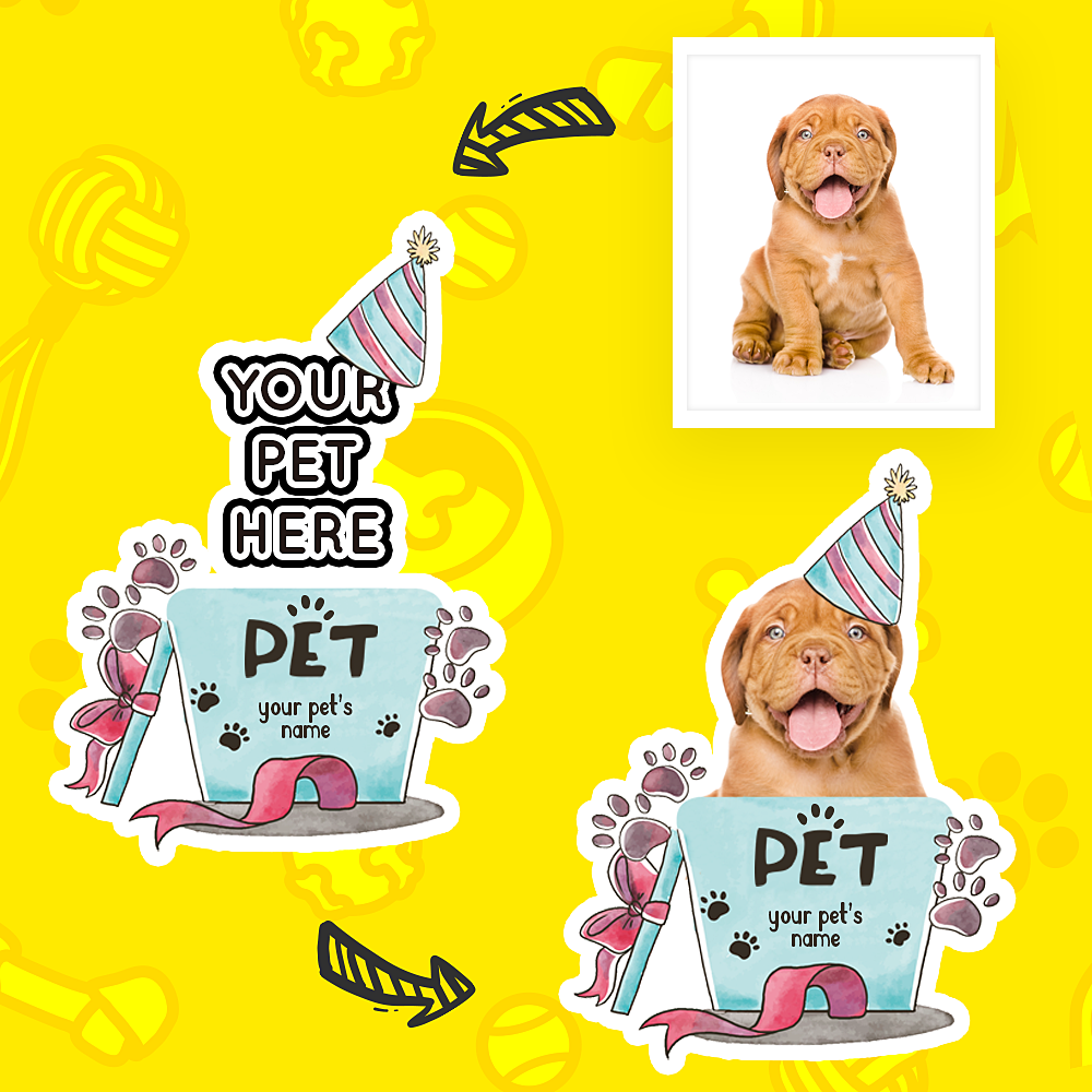 3D Portrait Pillow for Small Pets in Cup - MyFaceBoxer