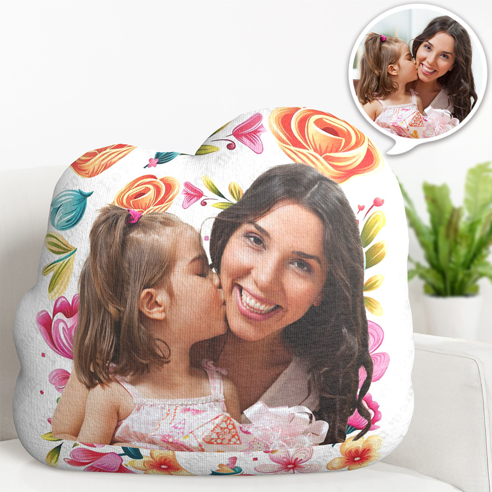 Personalized Photo Shaped Pillow Multiple Designs Memorial Photo Gifts Mother's Day Gifts - MyFaceBoxer