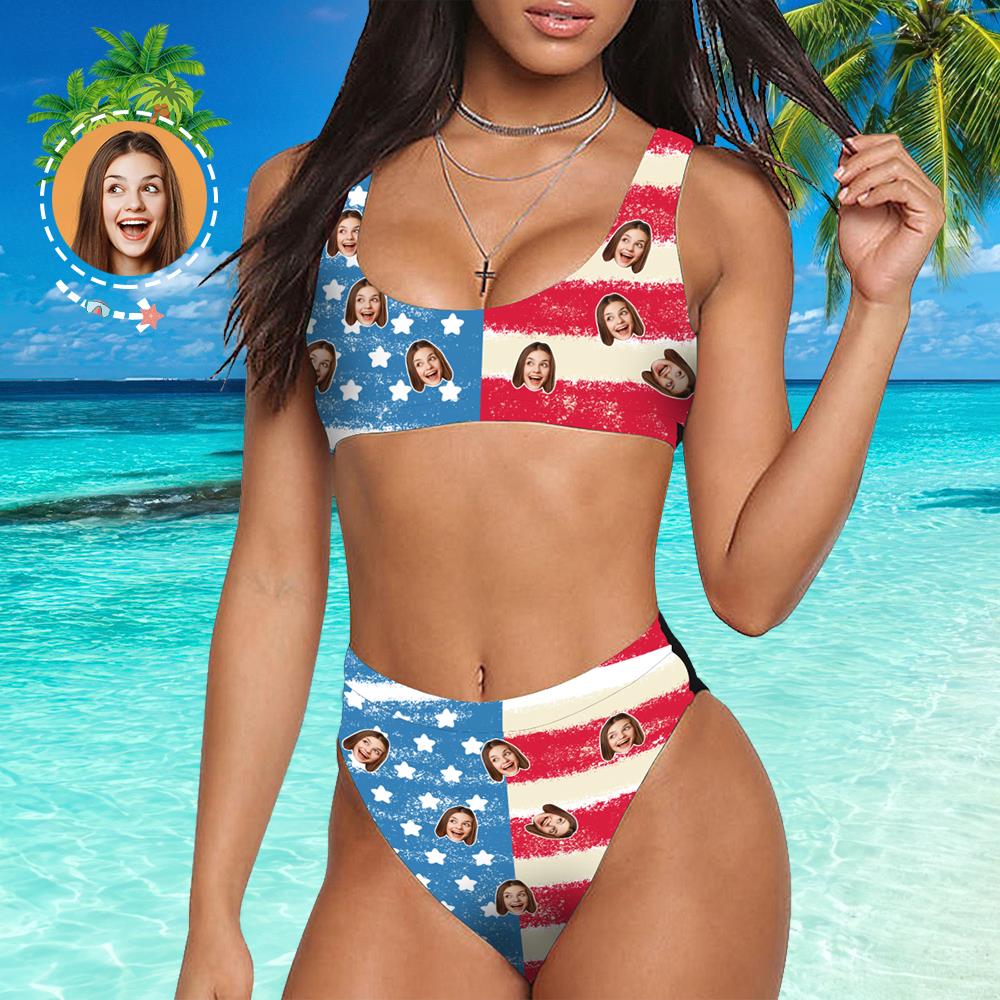 Face Swimsuit Custom Bikini with Face Personalized Bikini - MyFaceBoxer