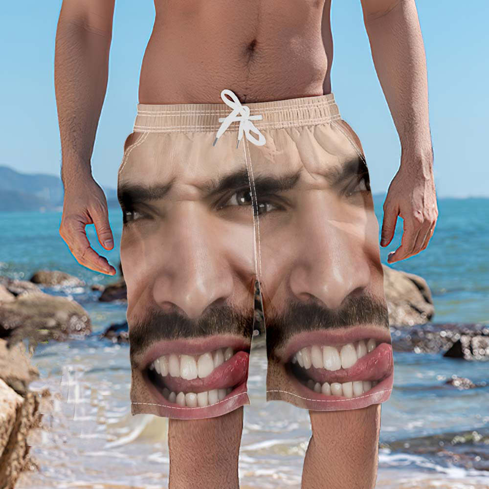 Custom Face Photo Men's Swim Trunk - MyFaceBoxer