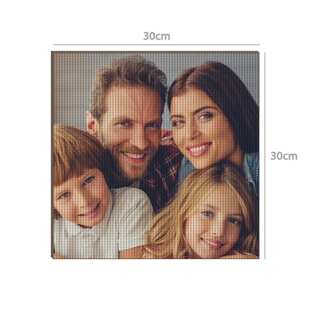 5D Custom Diamond Painting Unique Gifts 30*30cm - Love Family - MyFaceBoxer