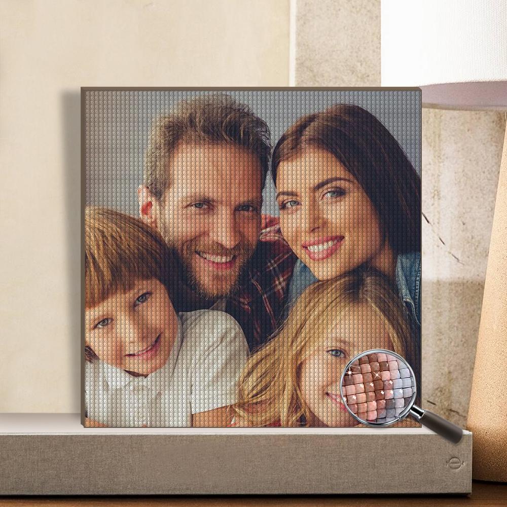 5D Custom Diamond Painting Unique Gifts 30*30cm - Love Family - MyFaceBoxer