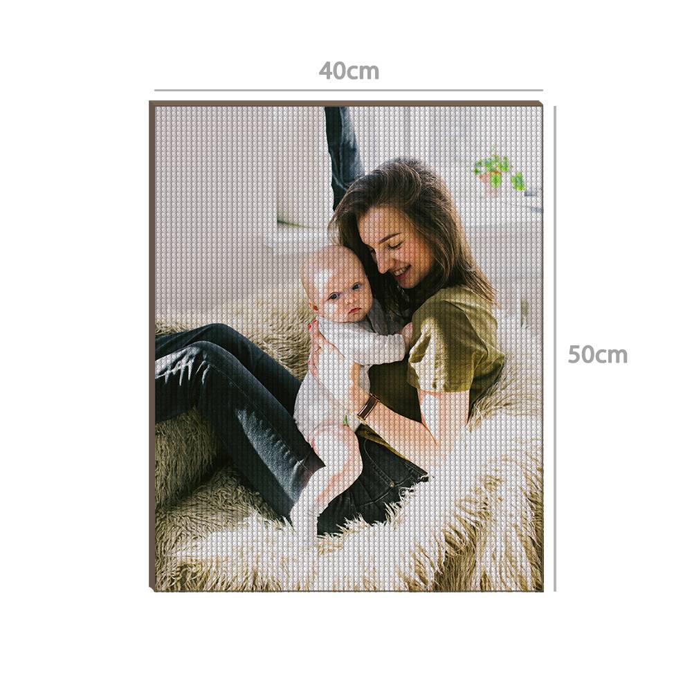 5D Custom Diamond Painting DIY Diamond Painting Kit Full Square Round Rhinestone Unique Gifts 40*50cm - Play with Mom - MyFaceBoxer