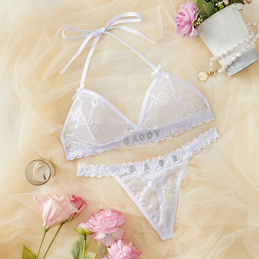 Custom Bra and Thong Seductive Name Set