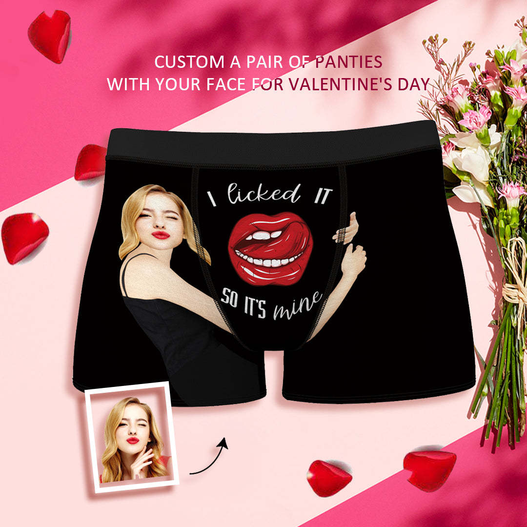 Custom Face Boxer Girlfriend's Face Licked It 3D Online Preview - MyFaceBoxer