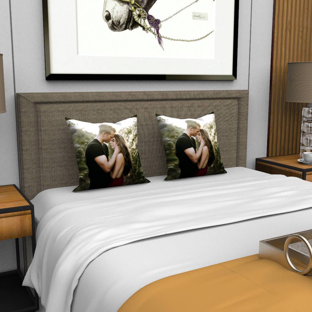 Custom Photo Throw Pillow Case - Gifts for lovers - MyFaceBoxer
