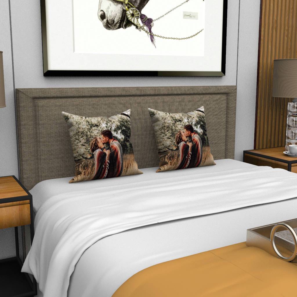 Custom Photo Throw Pillow Case - Great love - MyFaceBoxer