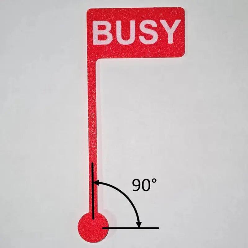 Busy Flag Signs Office Do Not Disturb Desk Sign for Deep Work