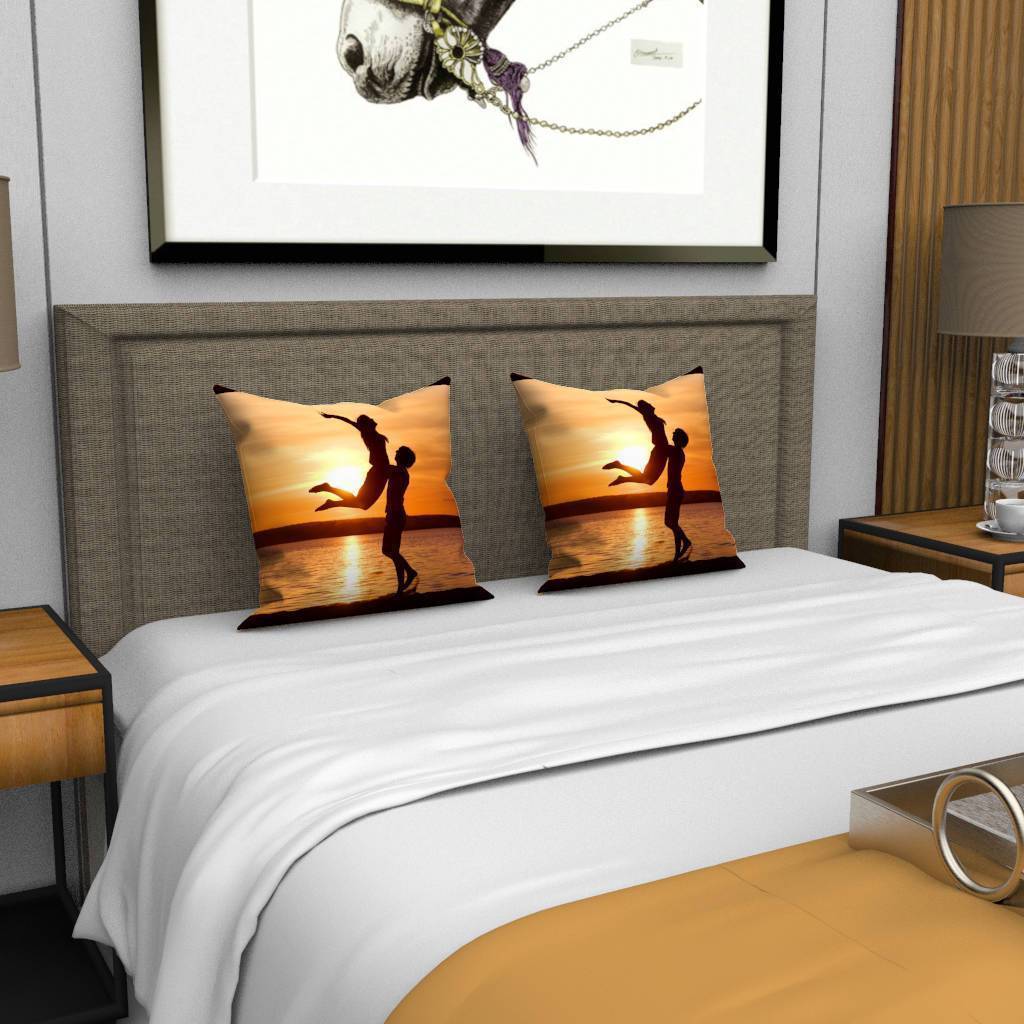 Custom Photo Throw Pillow Case - In love with - MyFaceBoxer