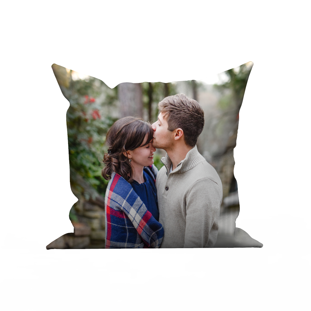 Custom Photo Throw Pillow Case - Kiss	 - MyFaceBoxer
