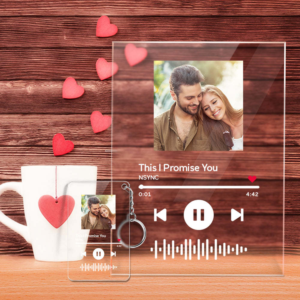 Custom photo night light with favorite song with matching music code - MyFaceBoxer