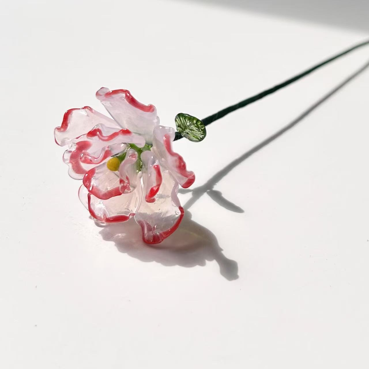 Glass Birth Month Flower, Birth Flower Gift Birthday flower Floral Handmade Glass Flowers, Women Birthday Commemorative Gifts