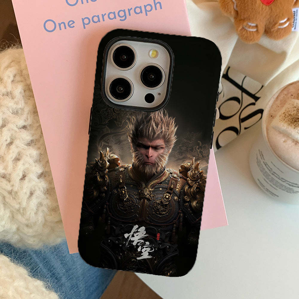 Black Myth Wukong Art Phone Case For iPhone Series Gift for Friends Fans of the Black Myth - MyFaceBoxer