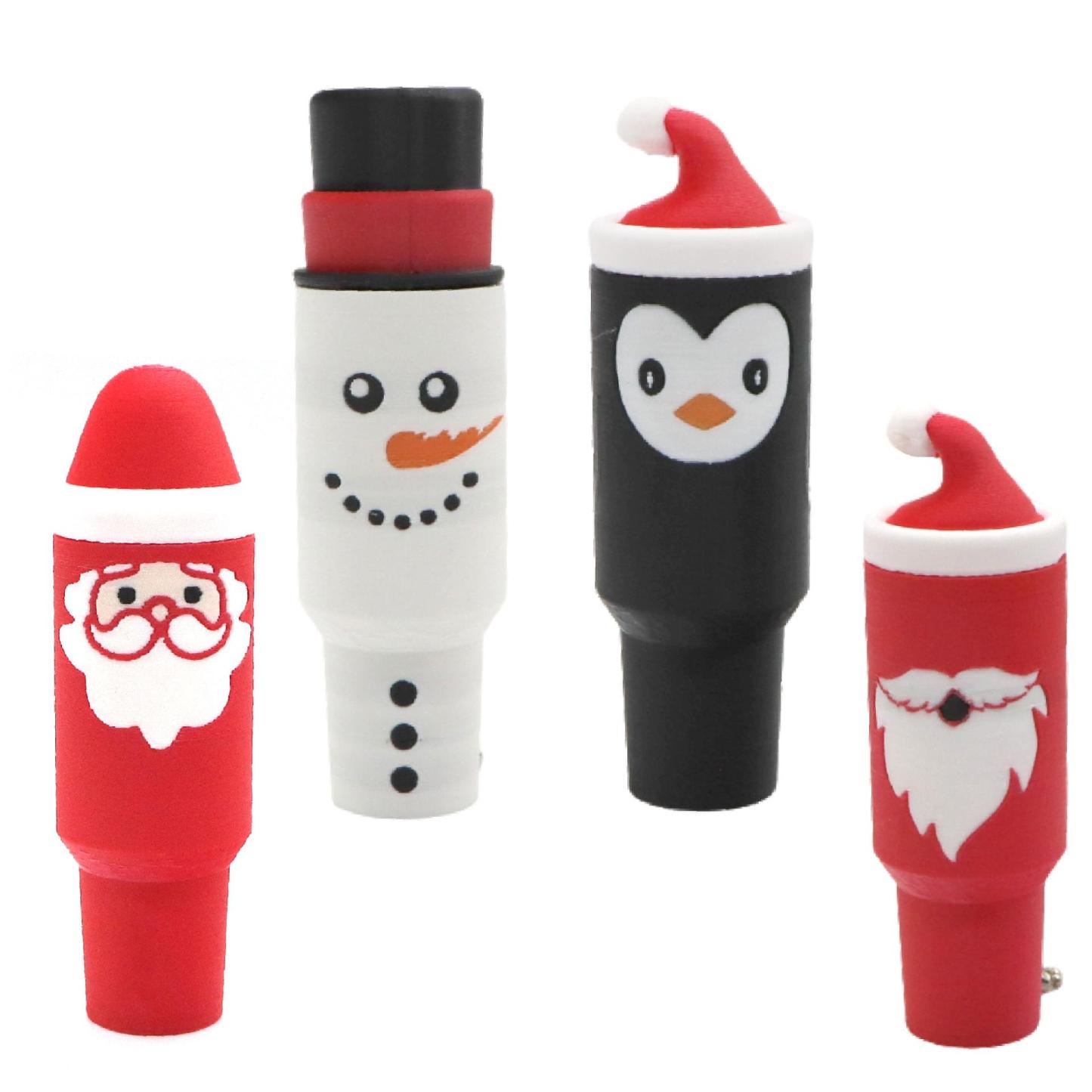 3D Printed Mini Tumbler Keychain Halloween Mini Cup Keychain Christmas Lip Balm Holder