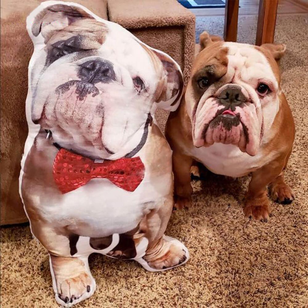 Custom Pet Photo Face Pillow 3D Portrait Pillow-furbaby - MyFaceBoxer