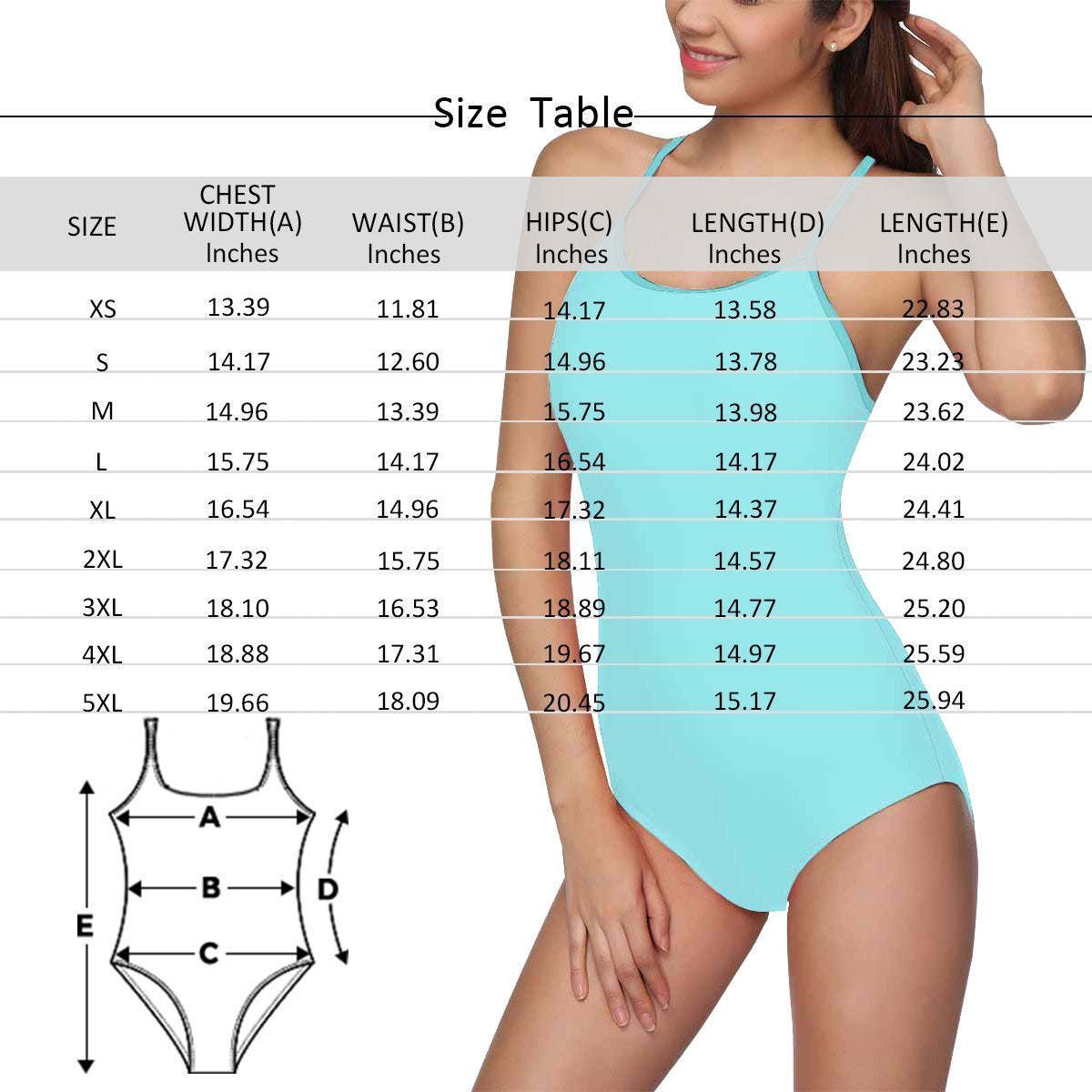 Custom Face Swimwear Women's Photo Slip One Piece Swimsuit - Boyfriend Face - MyFaceBoxer
