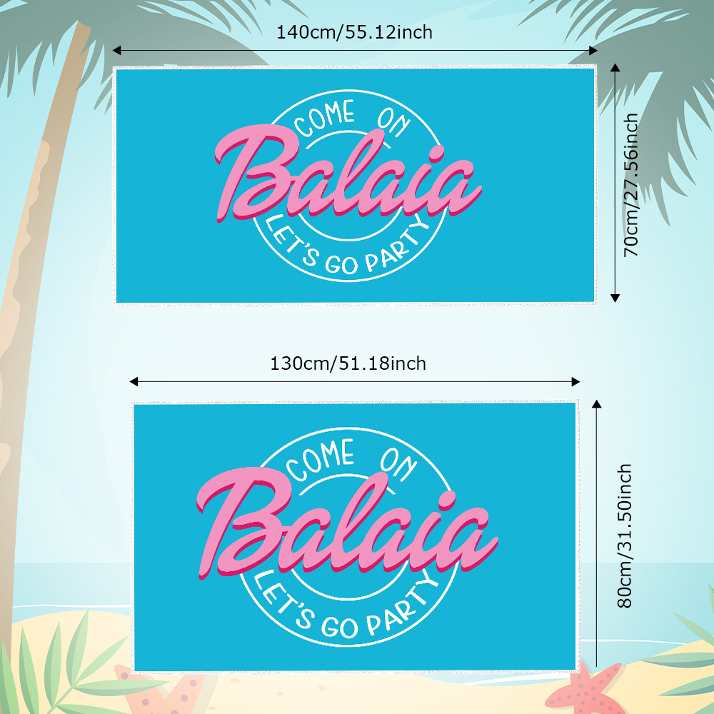 Custom Barbi Beach Towel with Name, Adult/Kids Personalized Name Bath Towel Pool Towel, Anniversary / Birthday Beach Towel, Vacation Gift - MyFaceBoxer