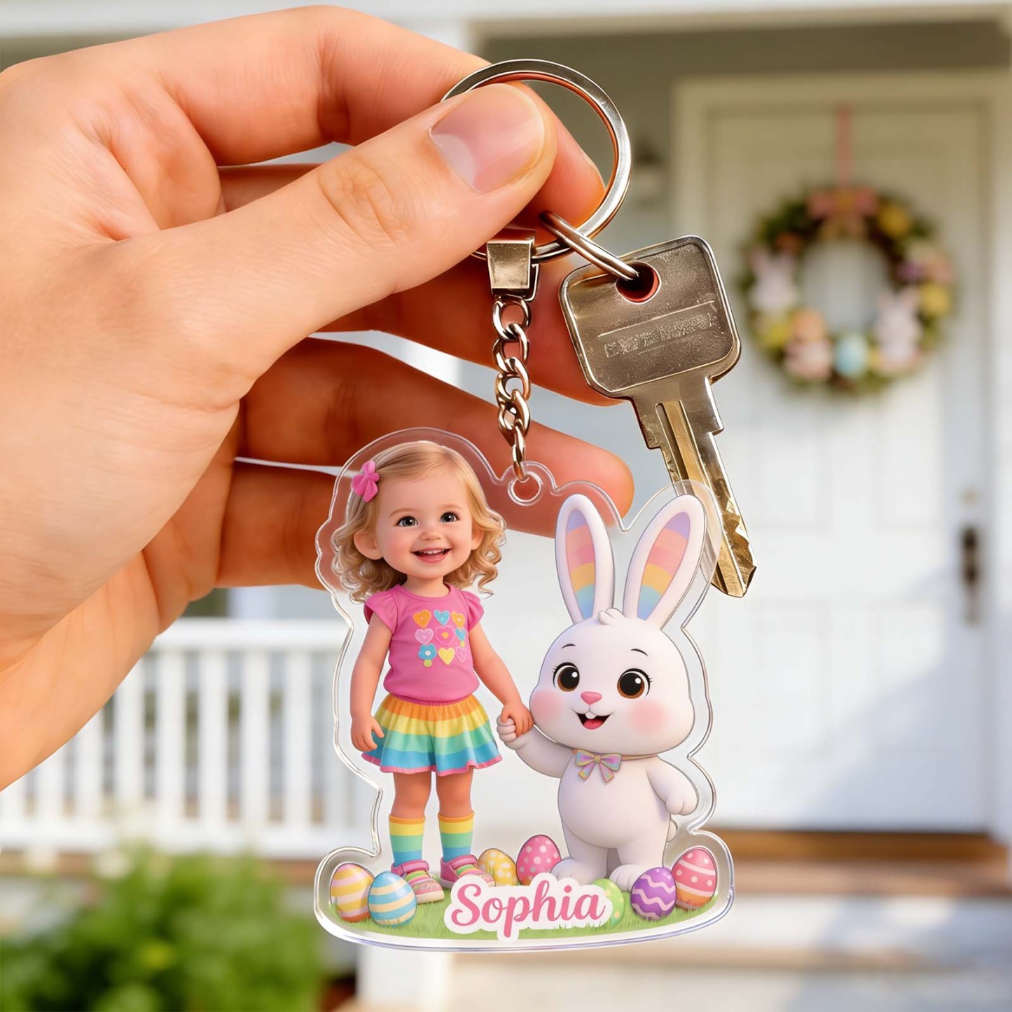 Custom Any Photo Easter Gift - Personalized Kid Custom Shaped Acrylic Plaque