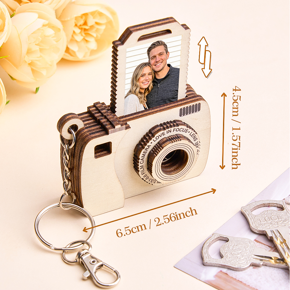 Gifts for Mother Mini Camera Photo Keychain Customizable Photo Frame Keychain